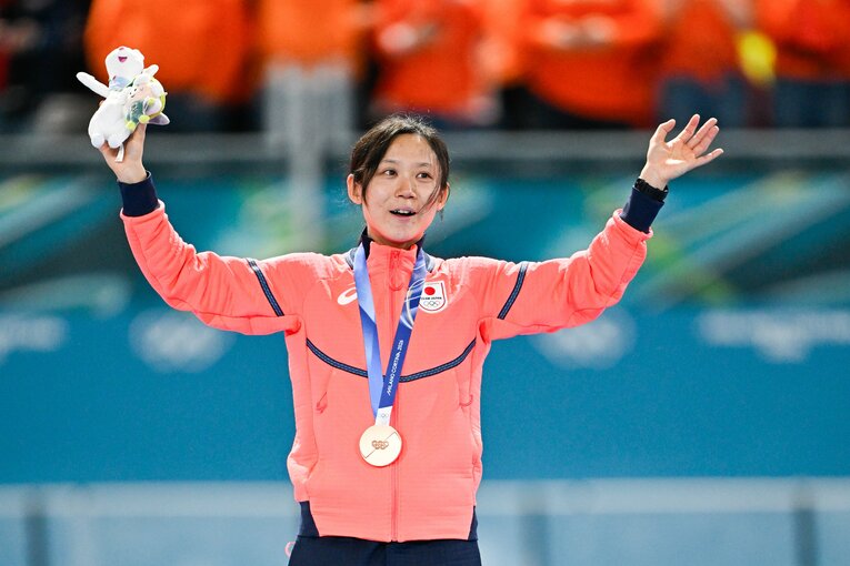 表彰台で悔しさが込み上げてきたという高木　©Asami Enomoto/JMPA