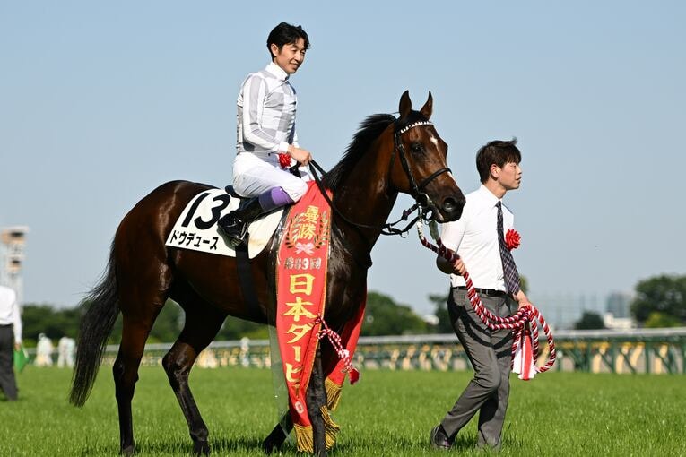 ドウデュースが制した2022年の日本ダービー　©Keiji Ishikawa