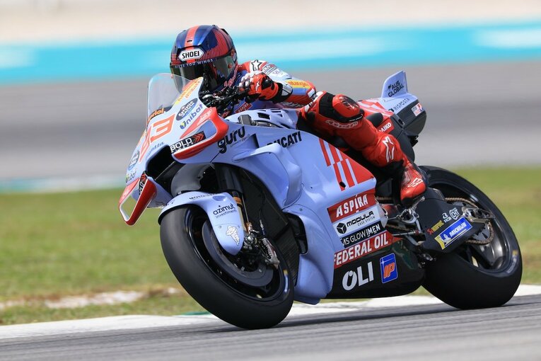 23年型ドゥカティで周回を重ねるマルク・マルケス　©Satoshi Endo