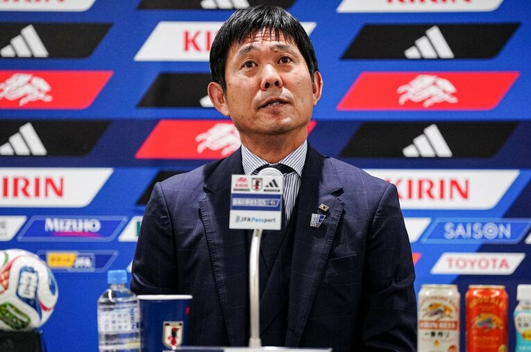 アジアカップまでの“半年続投”が見込まれる日本代表の森保一監督 ／ photograph by JIJI PRESS