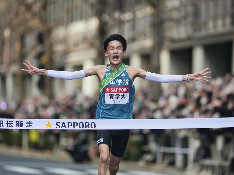 青学大2度目の3連覇の瞬間　©Yuki Suenaga
