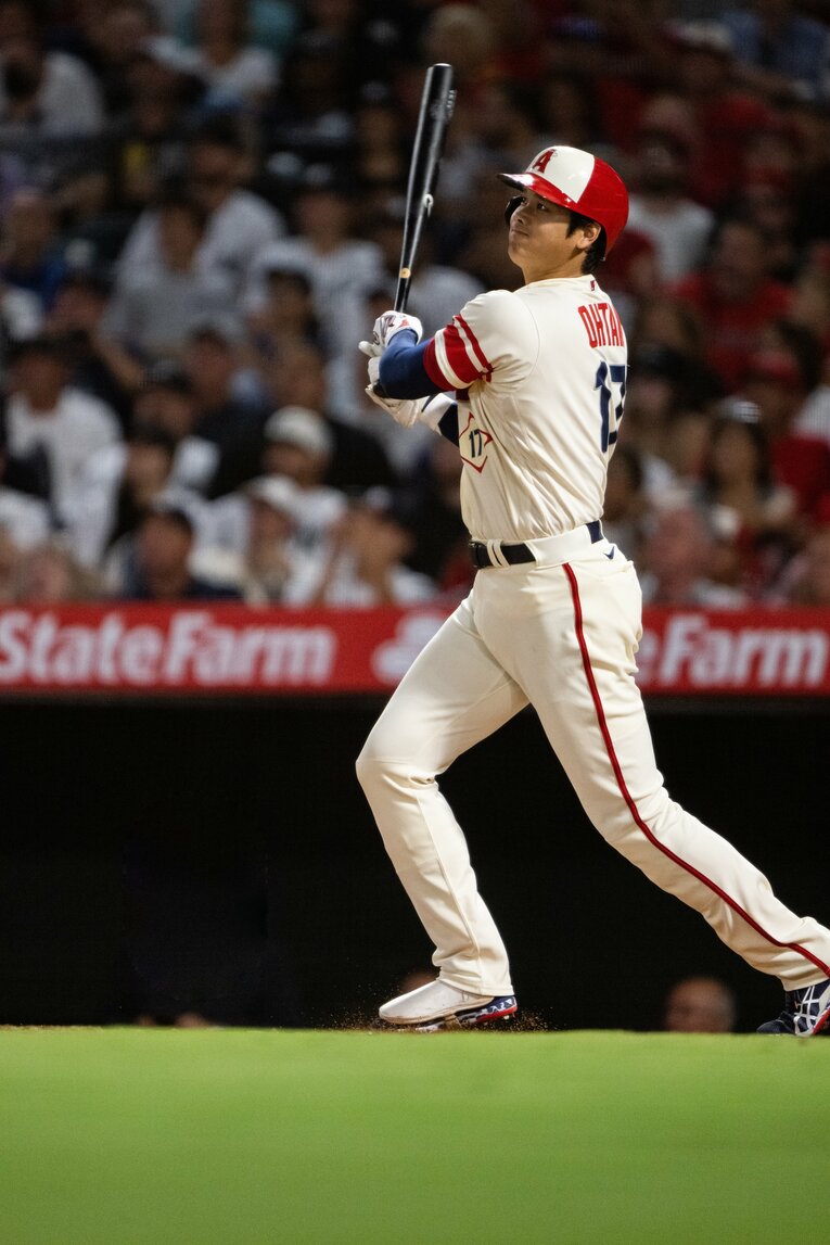 22年8月、コールから本塁打を放った大谷（全7枚目の4枚目）　©Nanae Suzuki