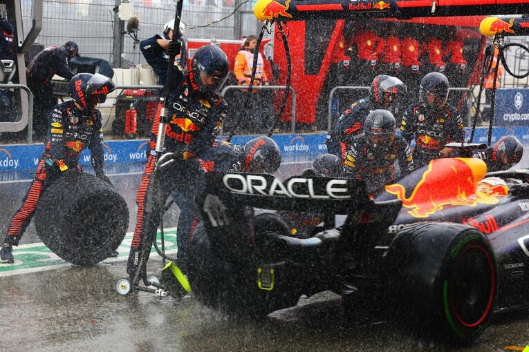 雨をものともせず、最多連勝記録に並んだオランダGPのフェルスタッペン　©Getty Images / Red Bull Content Pool