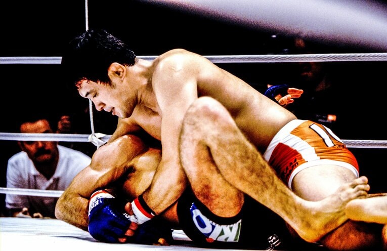 ホイラー・グレイシーの腕を極める当時30歳の桜庭和志。“グレイシー狩り”の伝説はここから始まった