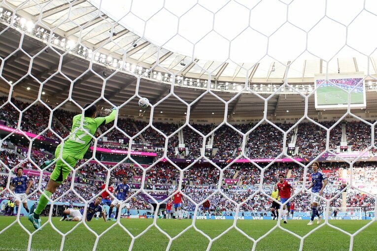 コスタリカ戦の失点シーン（1/7）　©Getty Images