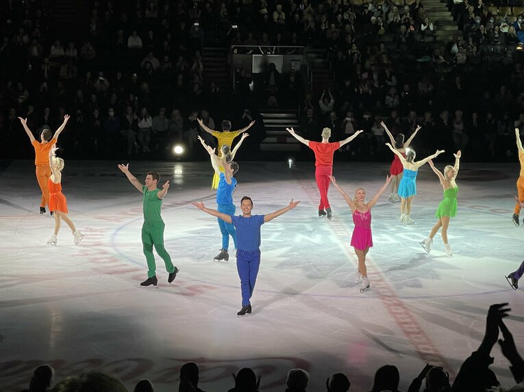 5月5日の「スターズオンアイス」カナダに出演したパトリック・チャン氏ら　©Akiko Tamura