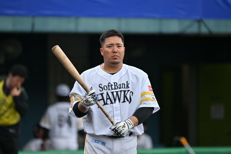 今季キャンプの様子（ソフトバンク山川穂高）　©Hideki Sugiyama