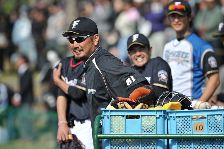 ダルビッシュ有らを指導した日本ハムのコーチ時代（2011年）　©︎Hideki Sugiyama