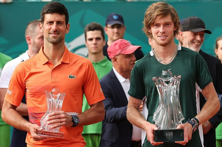 4月末のセルビアオープン決勝でジョコビッチを倒したロシア人選手のルブレフ。ウィンブルドンの決定を「完全な差別」と一蹴している ／ photograph by Getty Images