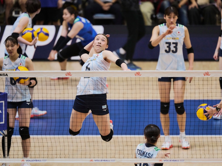 バレーボールネーションズリーグ 韓国戦　©︎Yuki Suenaga