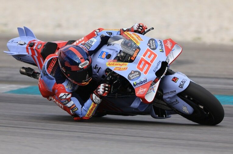 ドゥカティ移籍で注目が集まるマルケスは、昨年型マシンで参加ライダー中最多ラップを刻み、マシンの習熟に徹した ／ photograph by Satoshi Endo