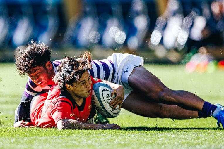 準決勝の明大戦では前半は拮抗した勝負だったが後半で帝京大が一気に突き放した　©Kiichi Matsumoto