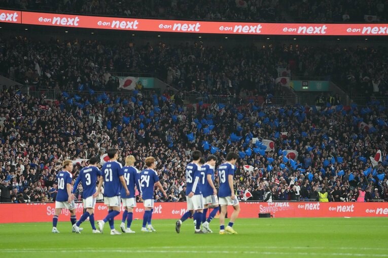 ウェンブリーを訪れた日本サポーター　©Masashi Hara