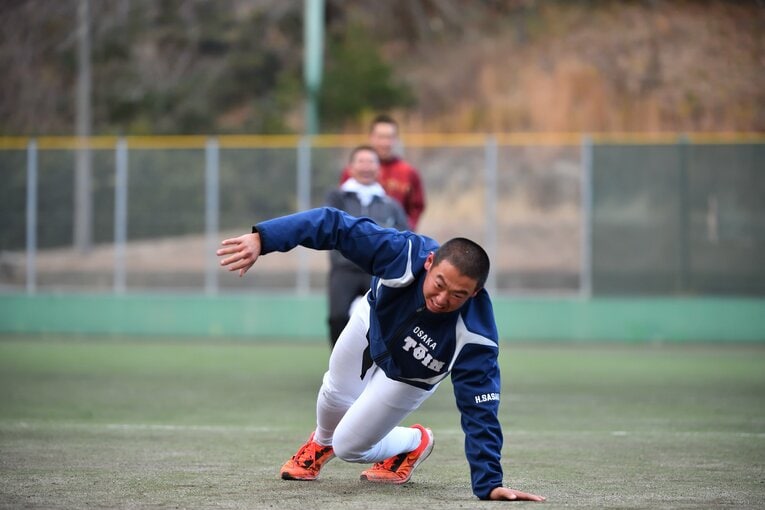 大阪桐蔭の練習風景（2022年）　©︎Hideki Sugiyama