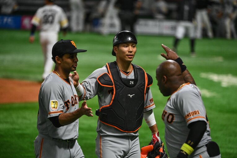 サンチェス（左）、大城（中央）、ウィーラー　(C)Nanae Suzuki