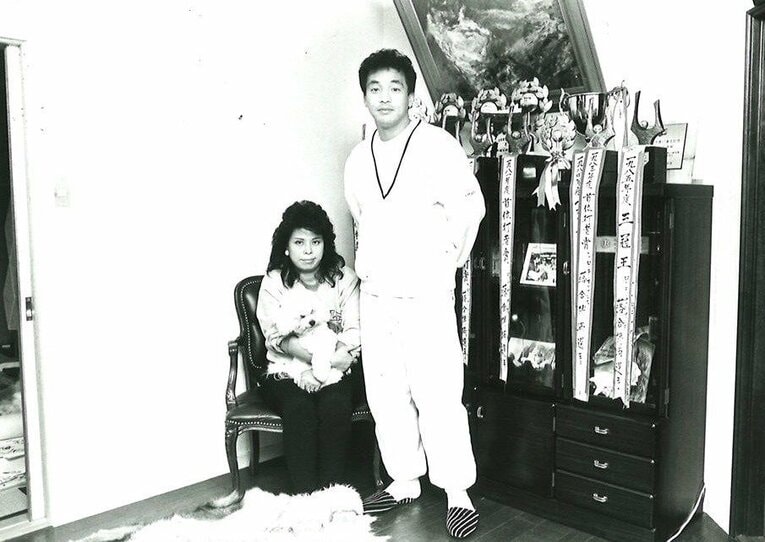 落合博満と信子夫人　©BUNGEISHUNJU