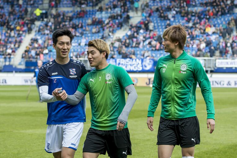 小林祐希、堂安律、板倉滉（2019年）©︎Getty Images