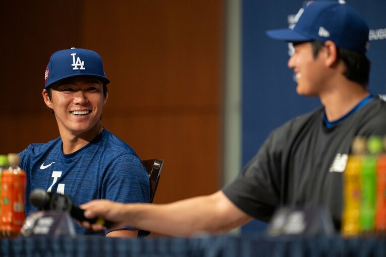 大谷と山本の現在の関係性が伝わってくるやりとりだった　©Nanae Suzuki