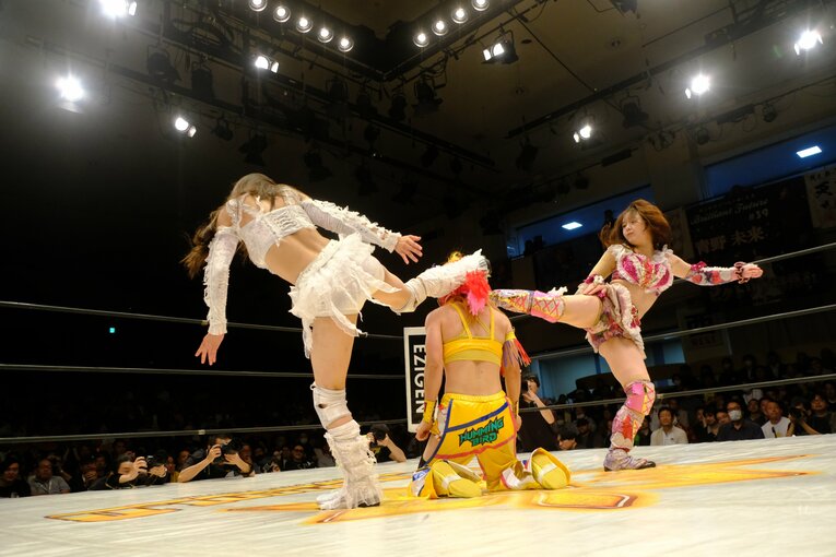 高校3年生の女子プロレスラー・心希（しんの）【スワイプするとそのほかの写真もご覧になれます】©Norihiro Hashimoto