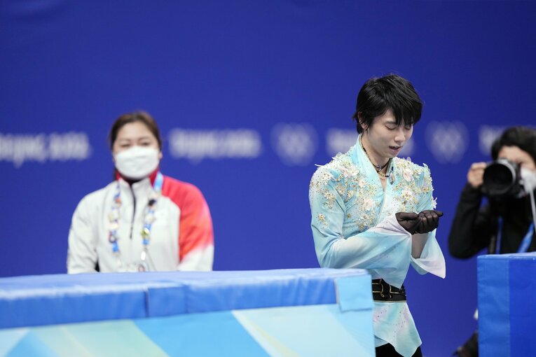 北京五輪フリー『天と地と』、演技終了後　©Sunao Noto/JMPA
