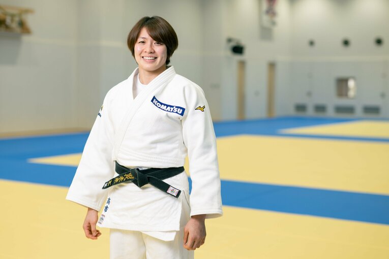 柔道女子63kg級のパリ五輪代表に内定した高市未来　©︎Miki Fukano
