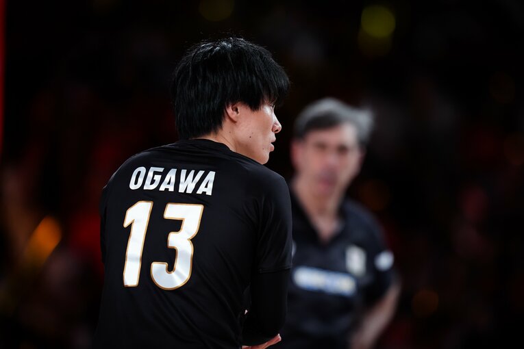 小川智大（VNLポーランド戦）　©︎Volleyball World