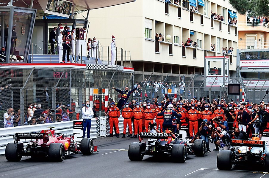 フェルスタッペンがモナコ初制覇。ドライバーズ選手権首位に立つ。<Number Web> photograph by Getty Images