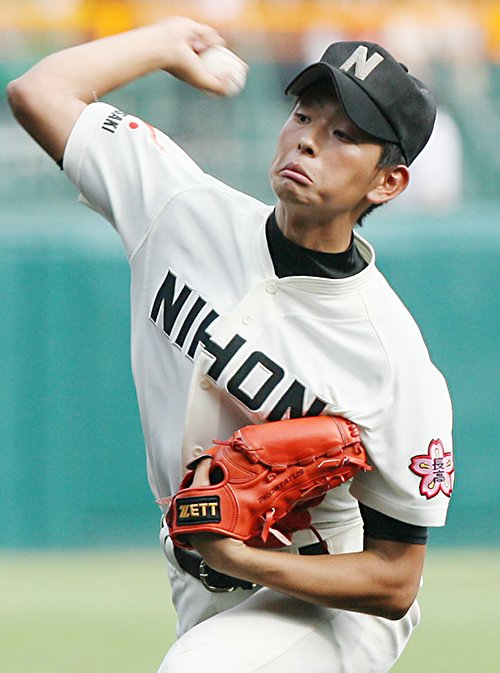 長崎日大時代の大瀬良©Kyodo News