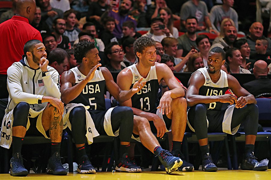 “世界一”が不在でも強い米国バスケ。ポポビッチ流チーム作りで結束固く。＜Number Web＞ photograph by Getty Images
