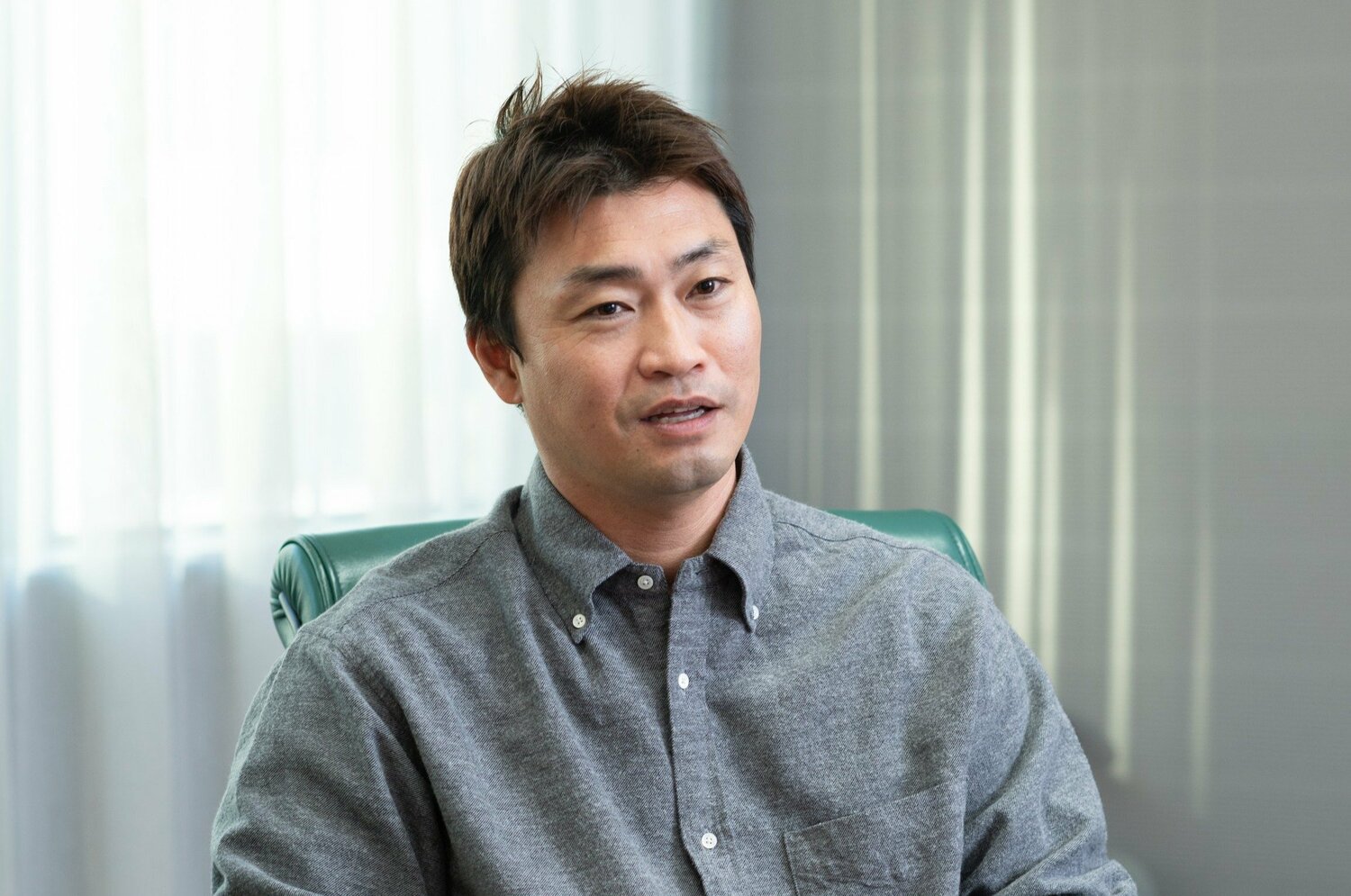 昨年現役を退き、GM特別補佐に就任した青木宣親　©Miki Fukano