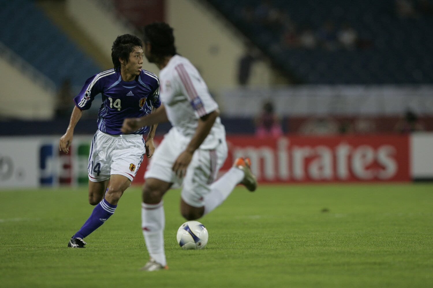 アジアカップでプレーする中村憲剛氏　©Takuya Sugiyama