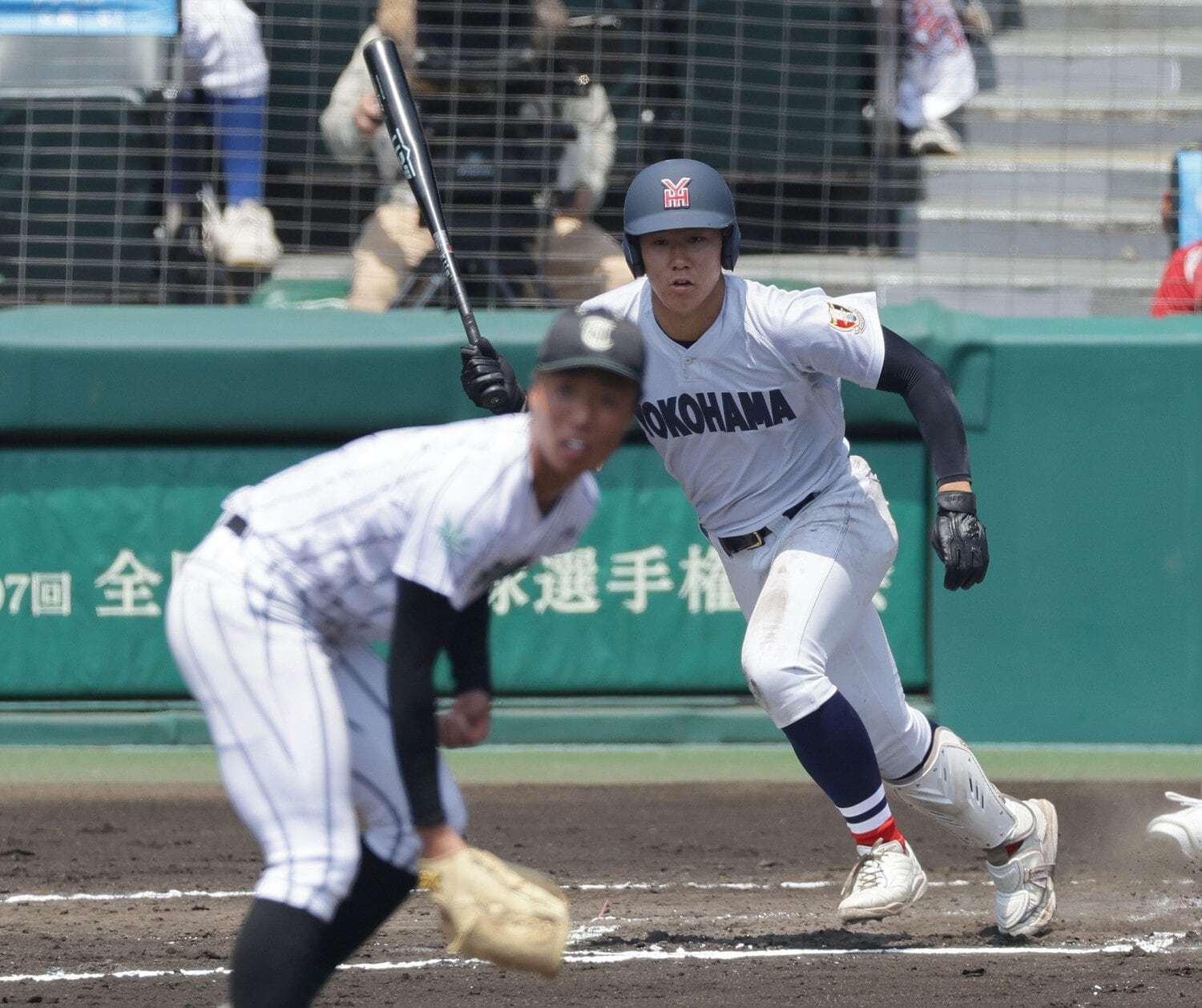 強力な横浜打線相手に奮投した桑山だったが　©JIJI PRESS