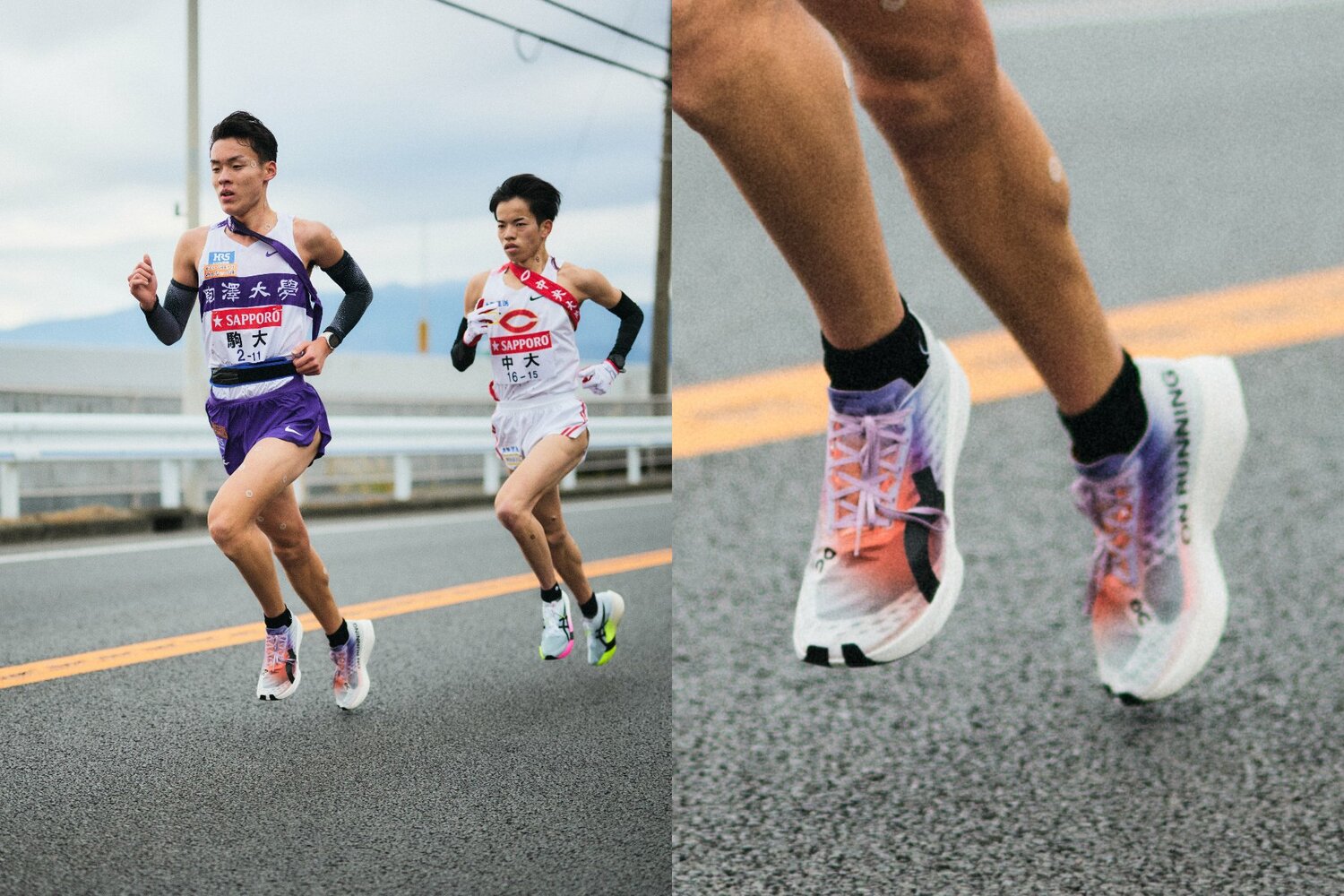 駒大・佐藤圭汰の爆走で注目のオン。後継モデルではさらに靴紐なし、つなぎ目なしの近未来的なデザインが実現されている　©Yuki Suenaga