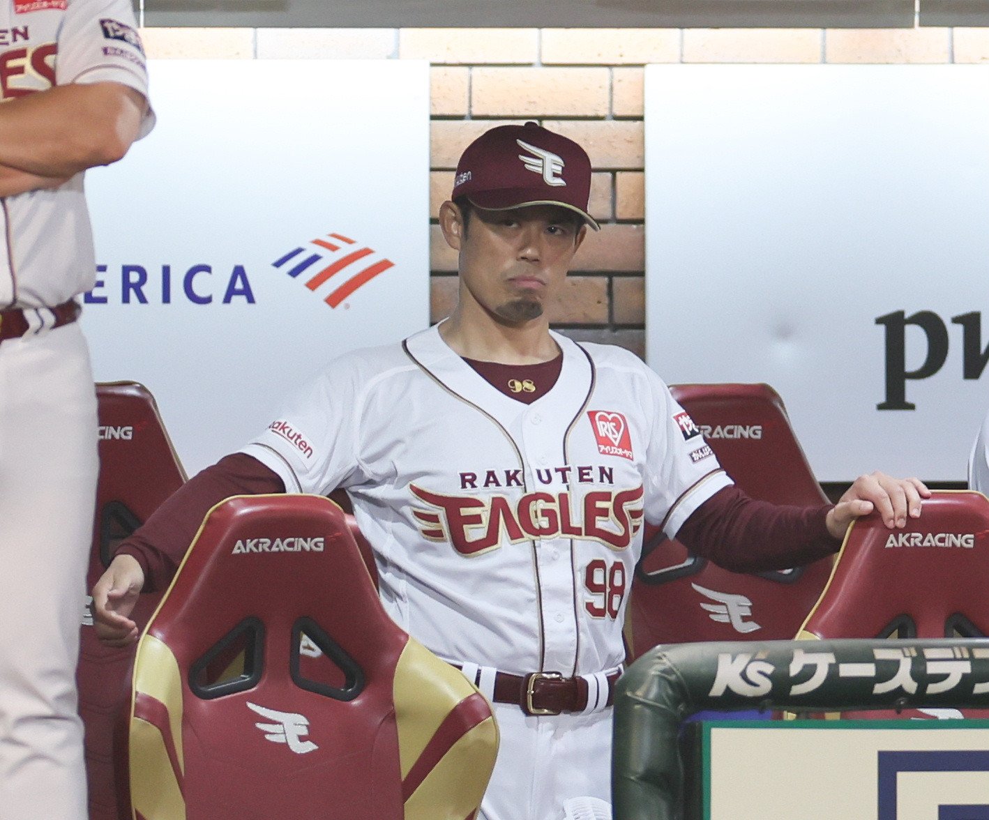 楽天の今江敏晃監督からは開幕投手にも任命された　©︎JIJI PRESS