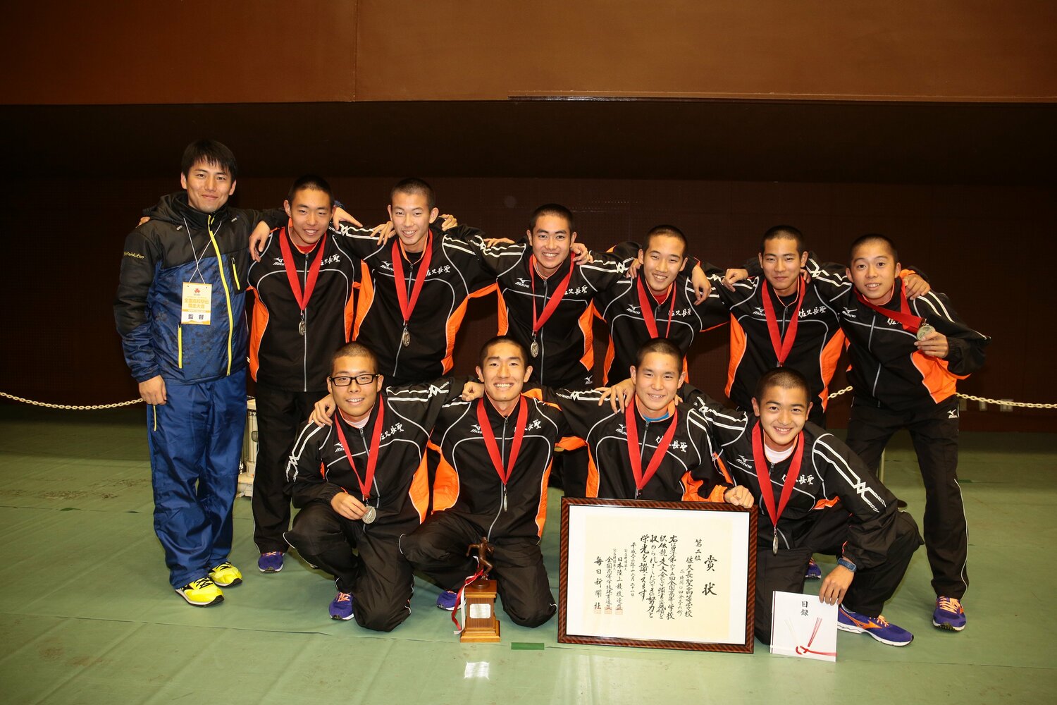 監督就任4年目に全国高校駅伝準優勝　©Saku Chosei Senior High School