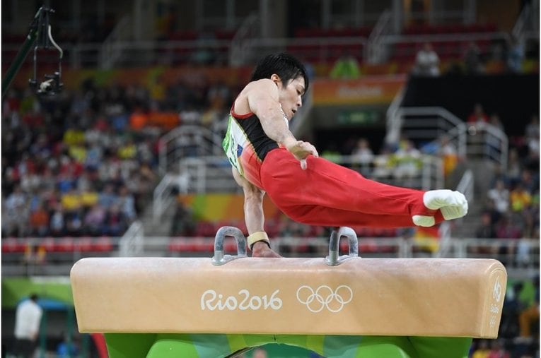 リオ五輪の内村航平 ／ photograph by Asami Enomoto/JMPA