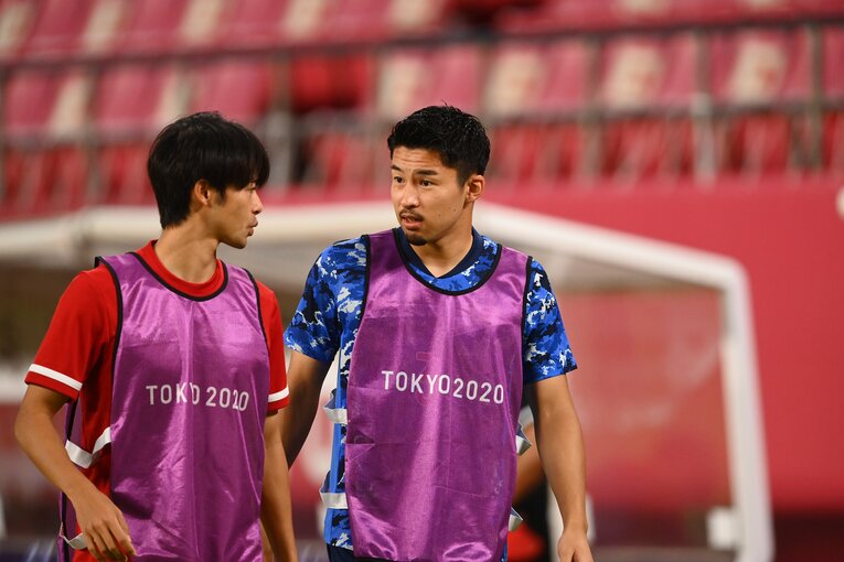 中山雄太、三笘薫（2021年東京五輪）©︎JMPA
