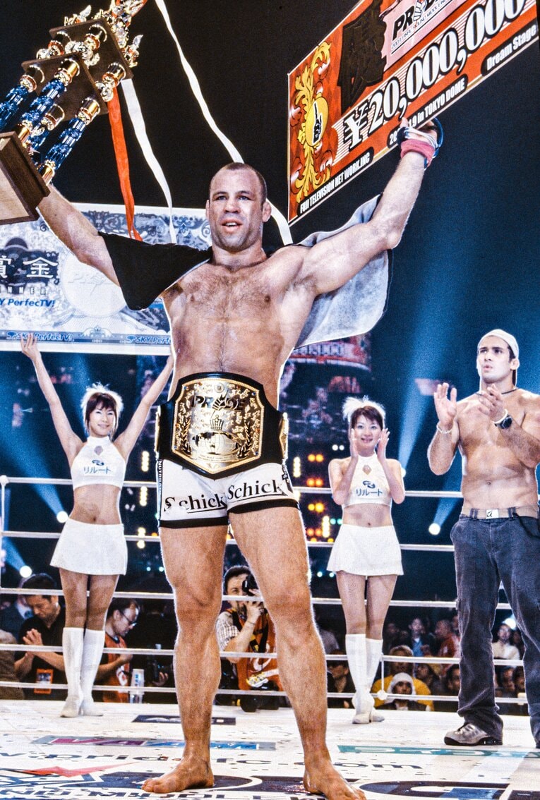 PRIDEミドル級グランプリ優勝を果たしたシウバ　©Susumu Nagao