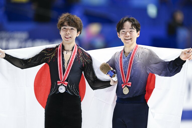 佐藤駿／NHK杯表彰式　©️Asami Enomoto