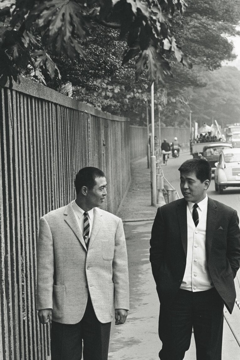 若き日の王貞治と野村克也　©Shinji Yamakawa