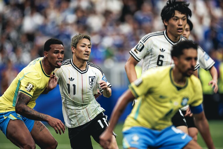 テレビに映らなかったブラジル戦真相…写真は右に続きます　©Kiichi Matsumoto/JMPA