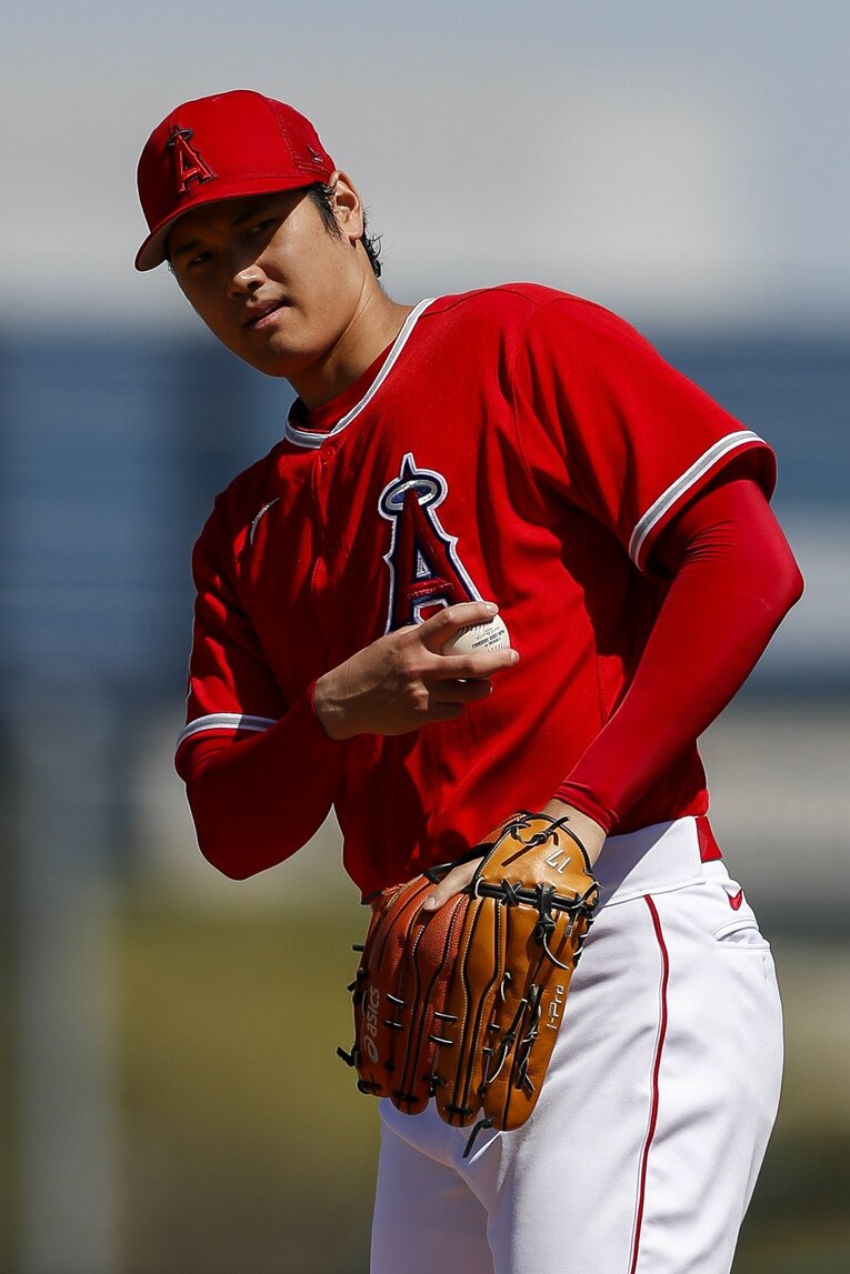2022年春季キャンプでの大谷翔平　©Getty Images