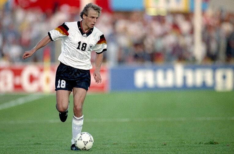 90年代、ドイツ代表の「18番」と言えばクリンスマンだった　©Getty Images