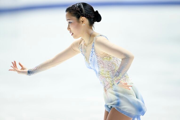 三原舞依のNHK杯フリーの演技　©Asami Enomoto