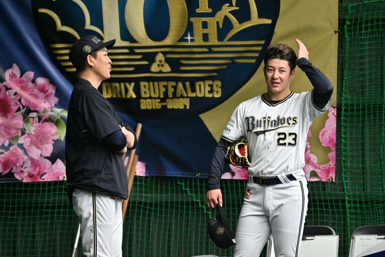 オリックスキャンプで奮闘する吉田輝星　©Hideki Sugiyama
