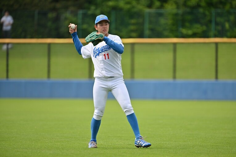 6月の大学日本代表合時の下村　©Hideki Sugiyama