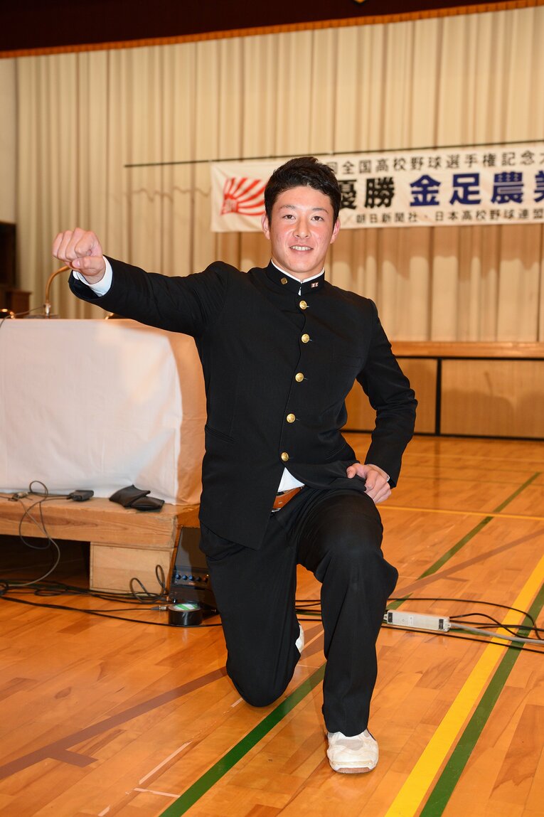 ドラフト直後の吉田輝星