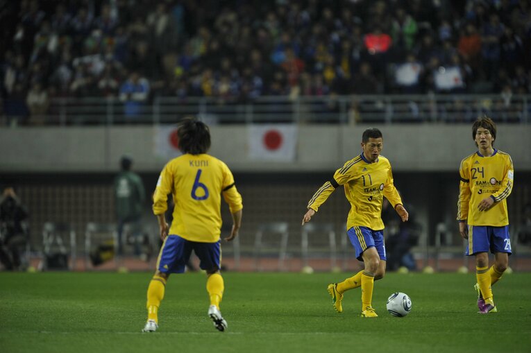 2011年、チャリティーマッチに出場　©︎Takuya Sugiyama