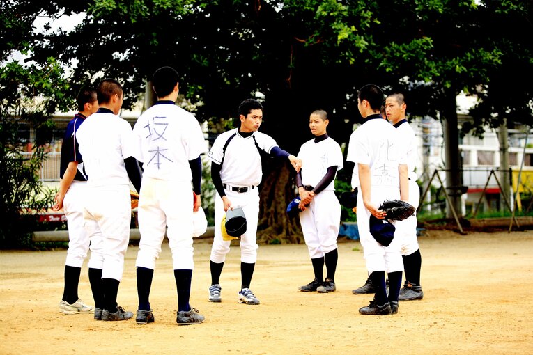 沖縄尚学高校野球部の練習風景（2008年） ©︎Tamon Matsuzono
