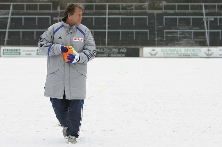 ジーコ監督 ／ photograph by Sports Graphic Number